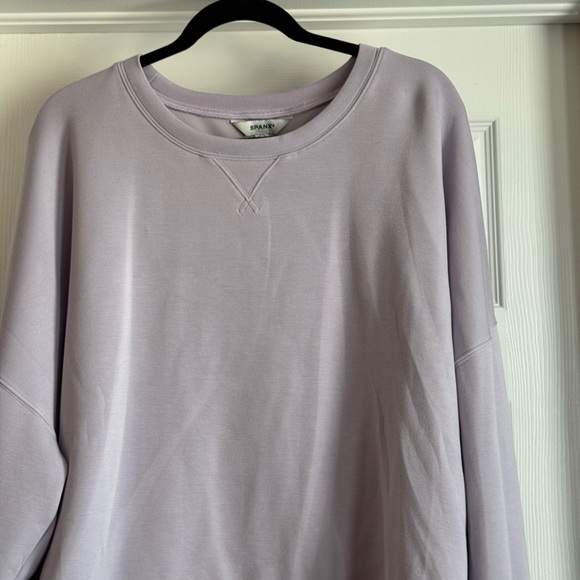 SPANX AirEssentials Crew Neck Top Lilac Color - Picture 6 of 11